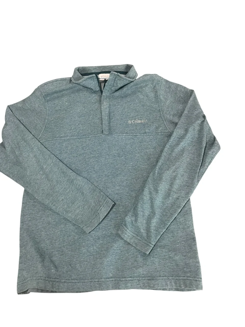 Columbia Men's 1/4 Zip Heathered Fleece Pullover - Size S - Picture 3 of 5
